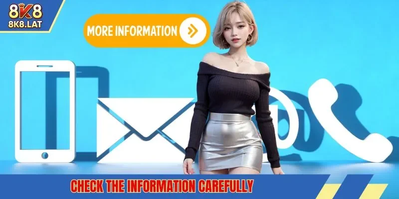 Check the information carefully