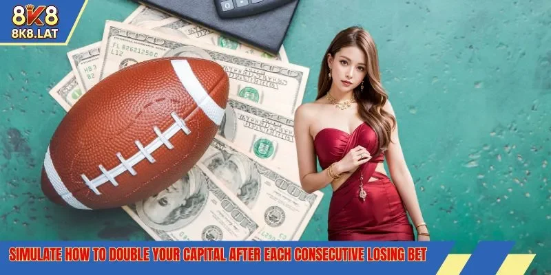 Simulate how to double your capital after each consecutive losing bet