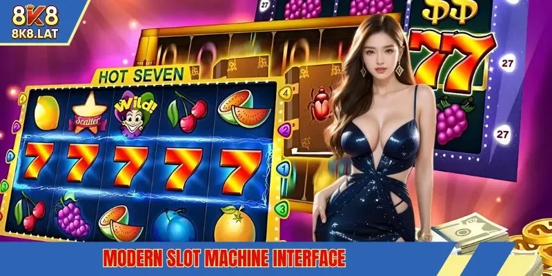 Modern slot machine interface